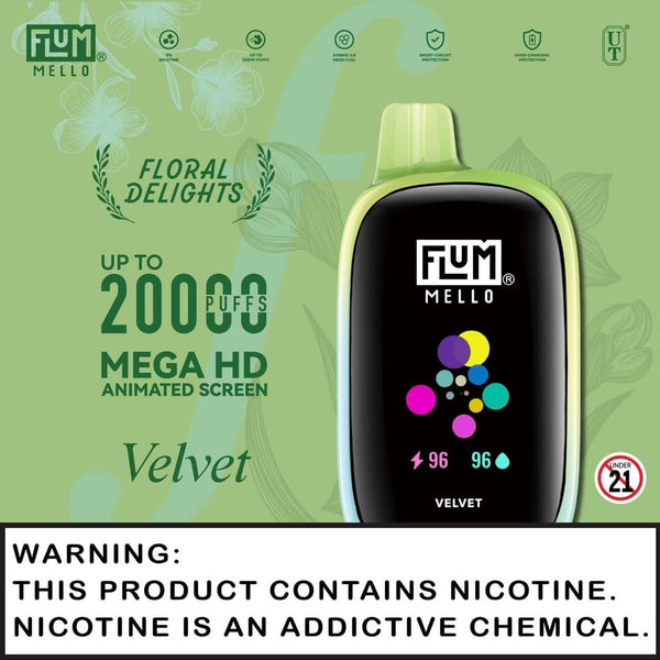 FLUM MELLO DISPOSABLE VAPE 5% NICOTINE - B & J Wholesale
