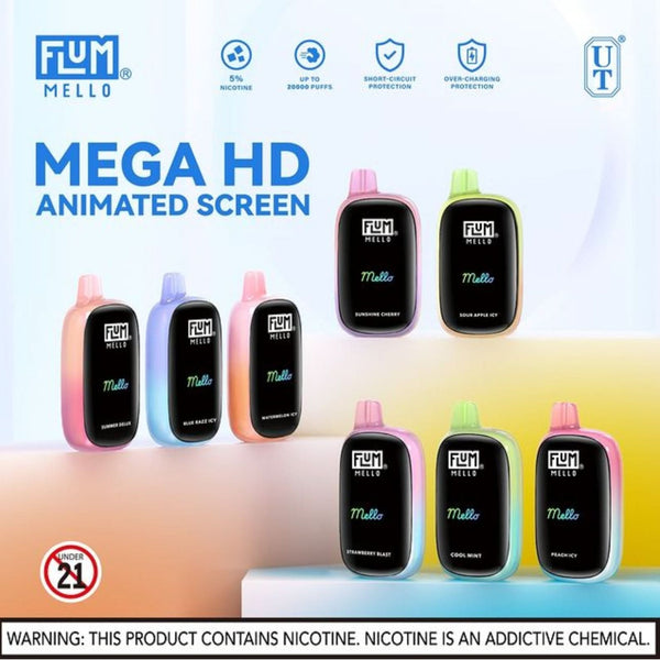 FLUM MELLO DISPOSABLE VAPE 5% NICOTINE - B & J Wholesale