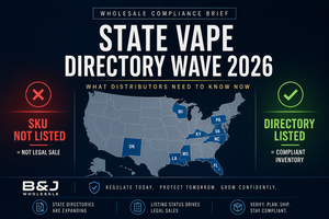 State Vape Directory Wave 2026: Wholesale Compliance Brief