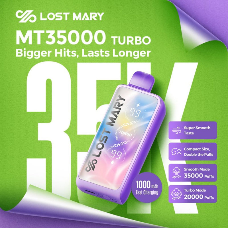 Lost Mary MT35000 Turbo Review: More Puffs, More Flavor, More Fun! | B & J Wholesale News blog Lost Mary MT35000 Turbo Review: More Puffs, More Flavor, More Fun! | B & J Wholesale News blog