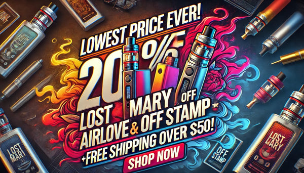 20% OFF Lost Mary, AirLove & Off Stamp