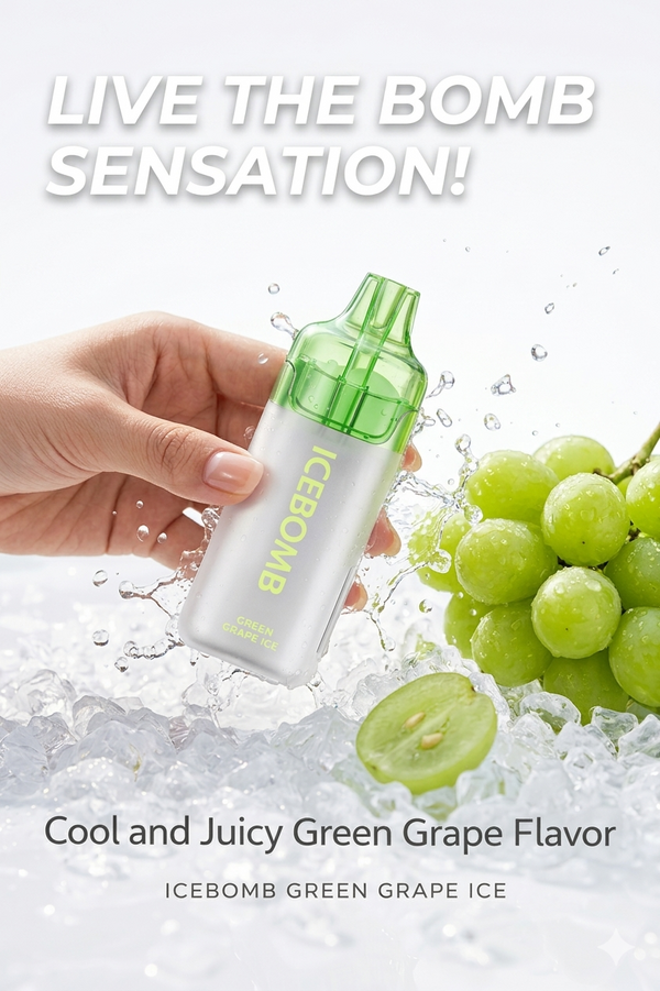 IceBomb 18000 Rechargeable Vape – 18K Ice-Cold Puffs | 5% Menthol, USB-C, 21+