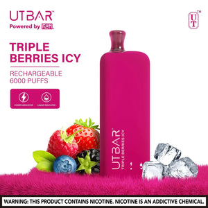 FLUM UT BAR TRIPLE BERRIES ICE - e-liquid and battery meters bjwholesale