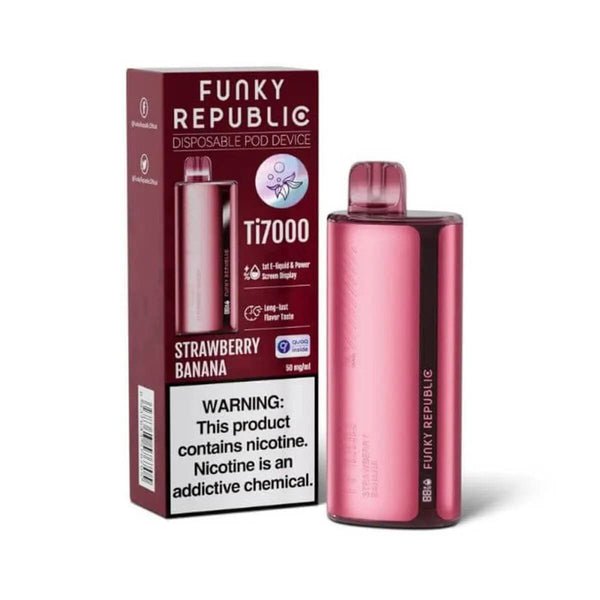 Funky Republic TI7000 5% Rechargeable Disposable Device - 7000 Puffs bjwholesale