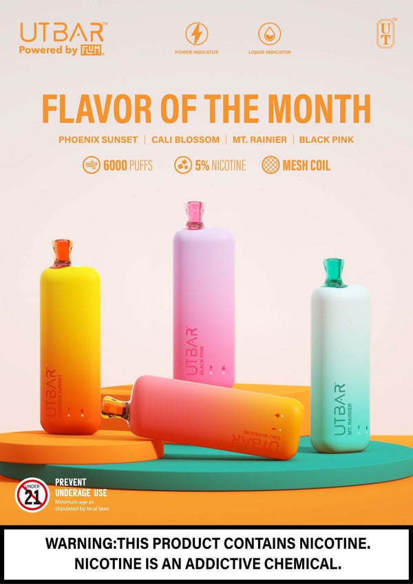 FLUM UT BAR 6000 Puffs Disposable - B & J Wholesale