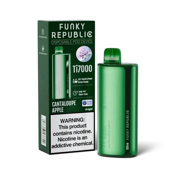 Funky Republic TI7000 5% Rechargeable Disposable Device - 7000 Puffs bjwholesale