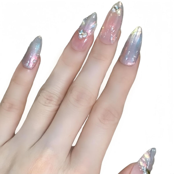 Reusable Handmade Acrylic Press - on Nails - Mermaid’s Dream - B & J Wholesale