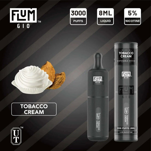 FLUM GIO TOBACCO CREAM (Changed to New Packaging Float Tobacco Same Taste as Gio Tobacco Cream) - B & J Wholesale
